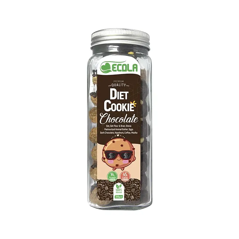 Diet-Jar-Cookie-Chocolate کوکی رژیمی شکلاتی اکولا