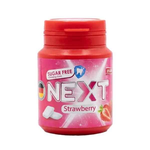 آدامس بدون شکر next با طعم توت فرنگی