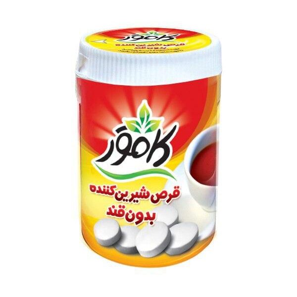 قرص شیرین کننده بدون قند استوانه ای کامور