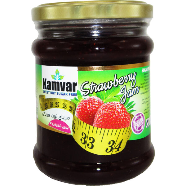 مربا توت فرنگی کامور 280 گرم بدون قند