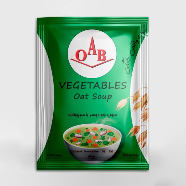 سوپ جو دوسر با سبزیجات او آ ب