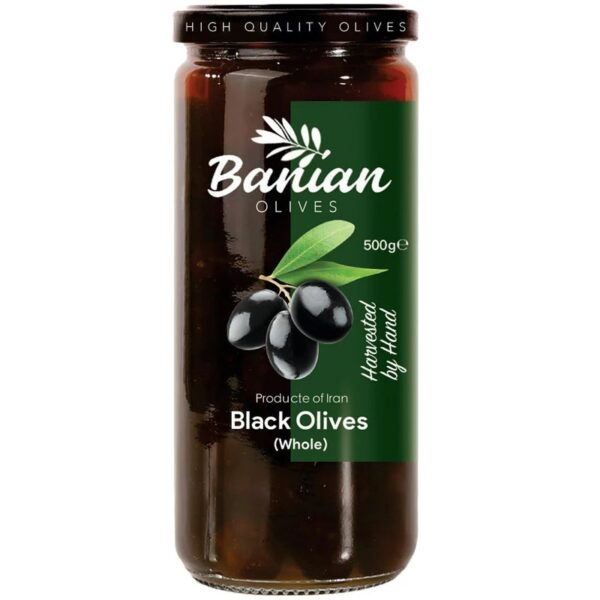 زیتون سیاه با هسته بانیان