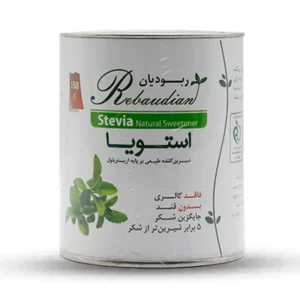 شیرین کننده استویا و اریتریتول 150 گرم ربودیان