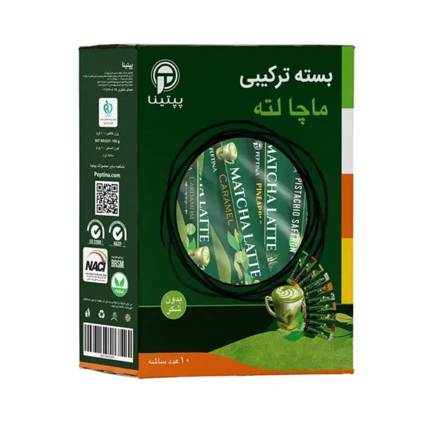 ماچا لته پسته پپتینا ساشه 10 تایی