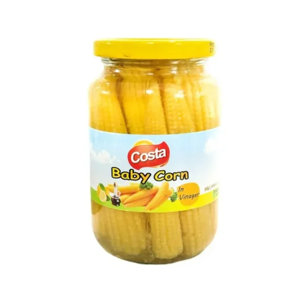 کاستا ذرت بیبی سرکه لیمو 390 گرم